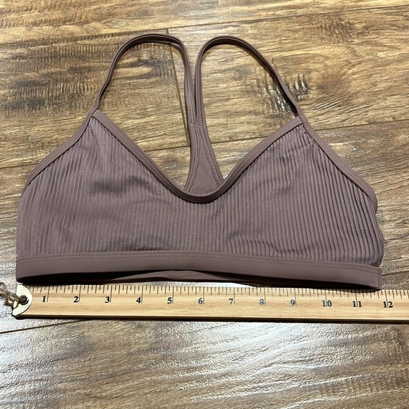SKYE ribbed beautiful backing tan brown bra - Picture 5 of 7